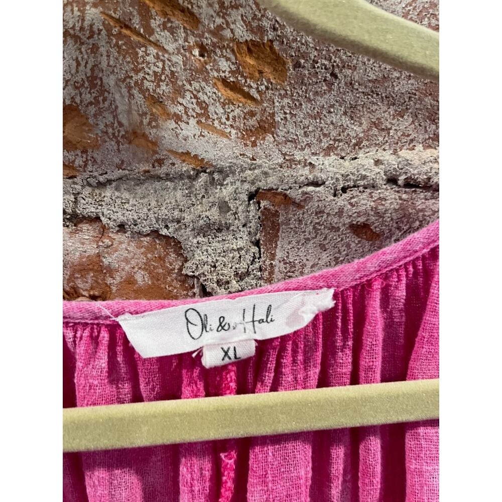 Oli & Hali Ruffle Pink Duster - Picture 2 of 4